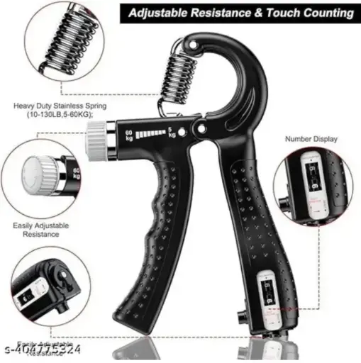 KHARGADHAM Adjustable Hand Grip (5 Kg-60Kg
